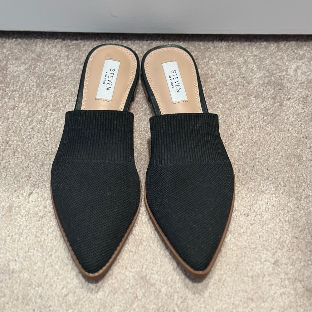 NWT Steven New York Black Women's Mules